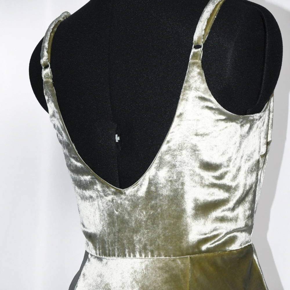 VINCE VELVET SLIP DRESS SCOOP NECK - Picture 5 of 9